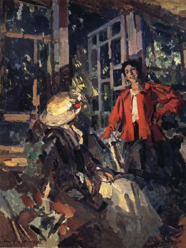 Konstantin Korovin Near the window oil painting picture